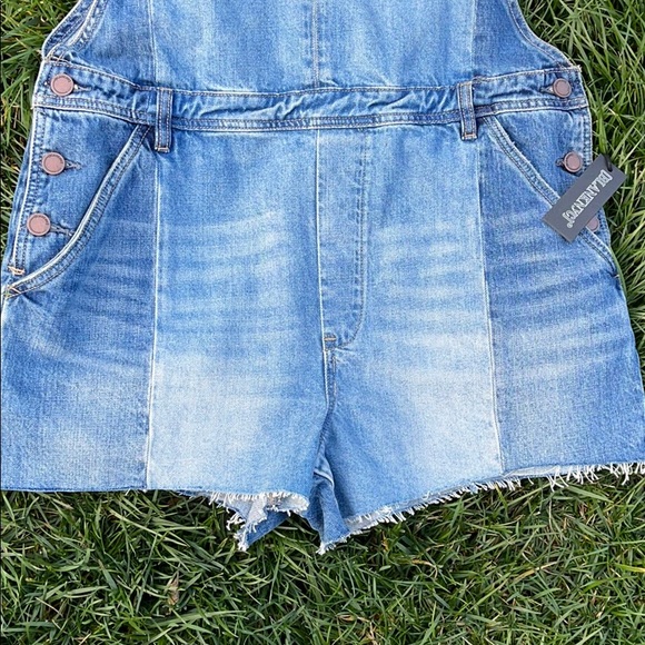 🌺 BLANK-NYC; BNWT Denim Kingpin Shortall; Sz. W32 - Picture 5 of 16